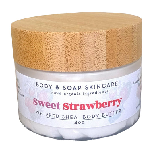 Whipped Shea Body Butter: Sweet Strawberry