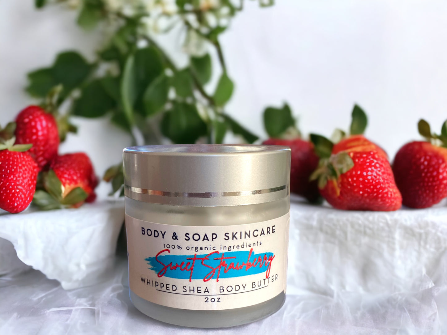 Whipped Shea Body Butter: Sweet Strawberry