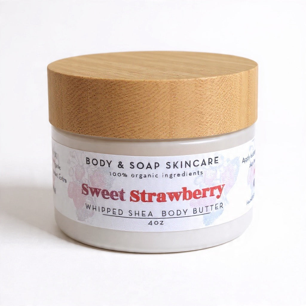 Whipped Shea Body Butter: Sweet Strawberry