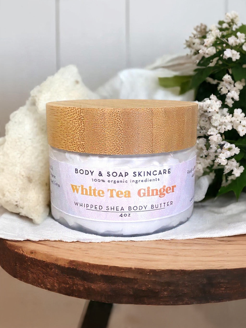 Whipped Shea Body Butter: White Tea Ginger