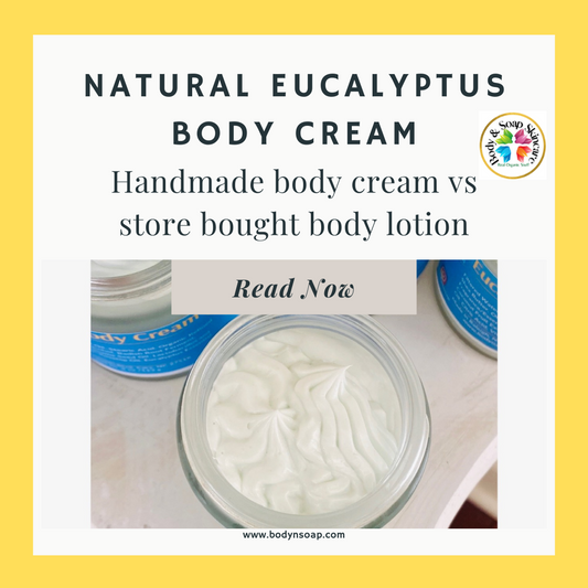 Handmade body cream vs store bought body lotion