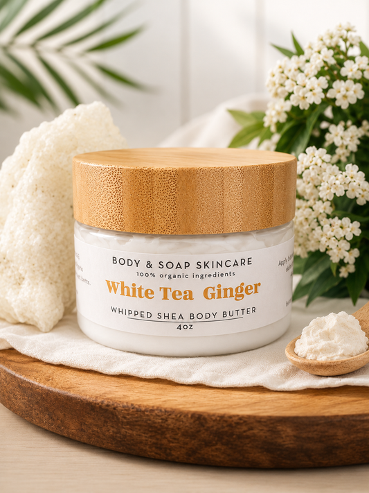 Whipped Shea Body Butter: White Tea Ginger