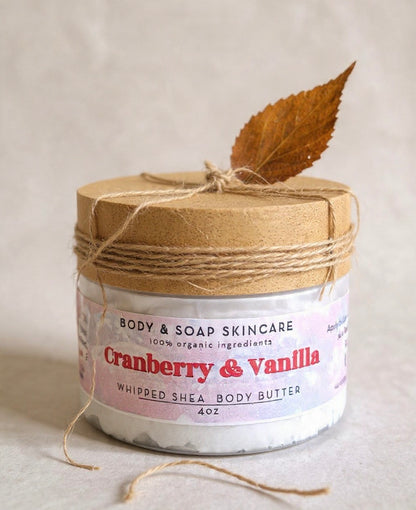 Whipped Shea Body Butter: Cranberry & Vanilla