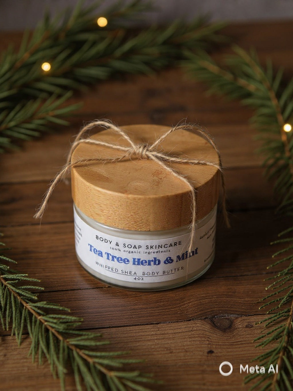 Whipped Shea Body Butter: Tea Tree Herb & Mint