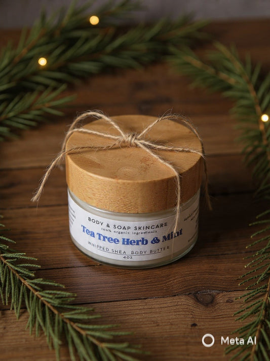 Whipped Shea Body Butter: Tea Tree Herb & Mint
