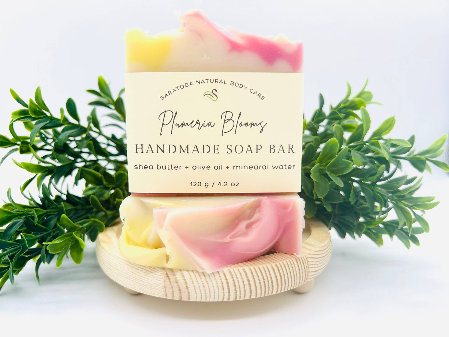 Plumeria Blooms Handmade Soap Bar VEGAN Spring Summer Scent