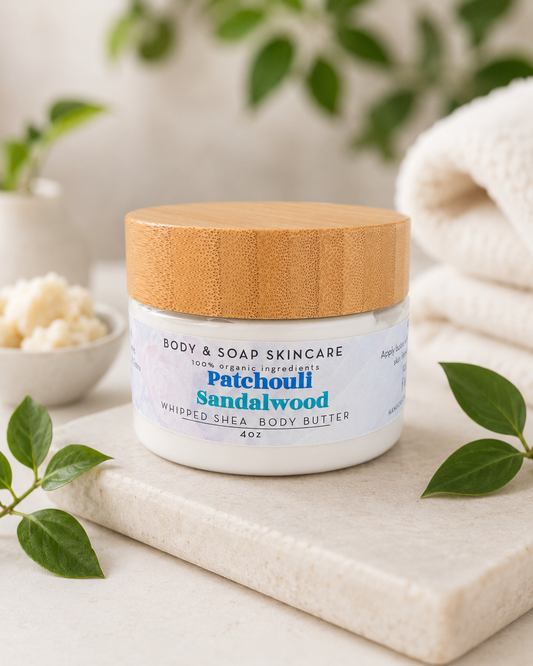 Whipped Shea Body Butter: Patchouli Sandalwood