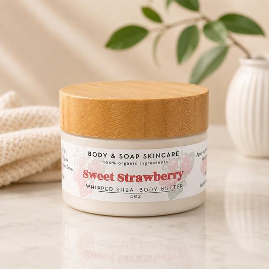 Whipped Shea Body Butter: Sweet Strawberry
