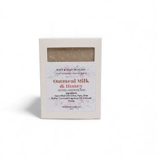 Organic Handmade Goat Milk Soap: Oatmeal Milk & Honey