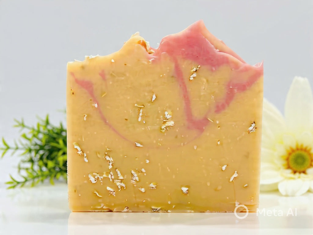 Sweet Orange Oatmeal Handmade Soap Bar VEGAN COLD PROCESS