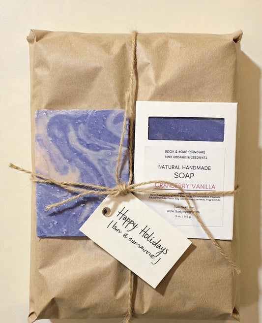 Organic Handmade Soap -Cranberry Vanilla
