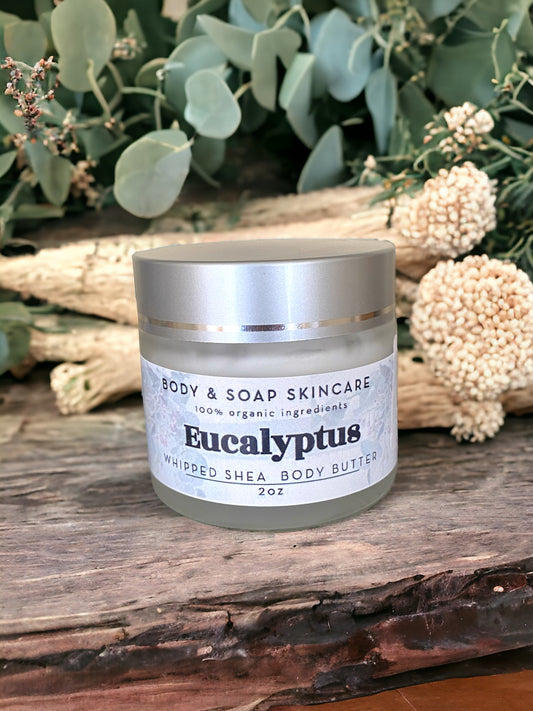 Whipped Shea Body Butter: Eucalyptus - Body & Soap Skincare