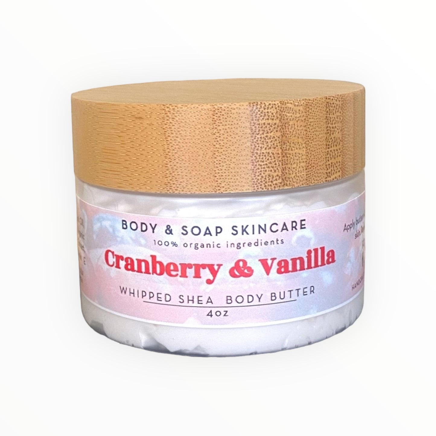 Whipped Shea Body Butter: Cranberry & Vanilla