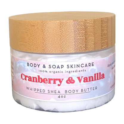 Whipped Shea Body Butter: Cranberry & Vanilla