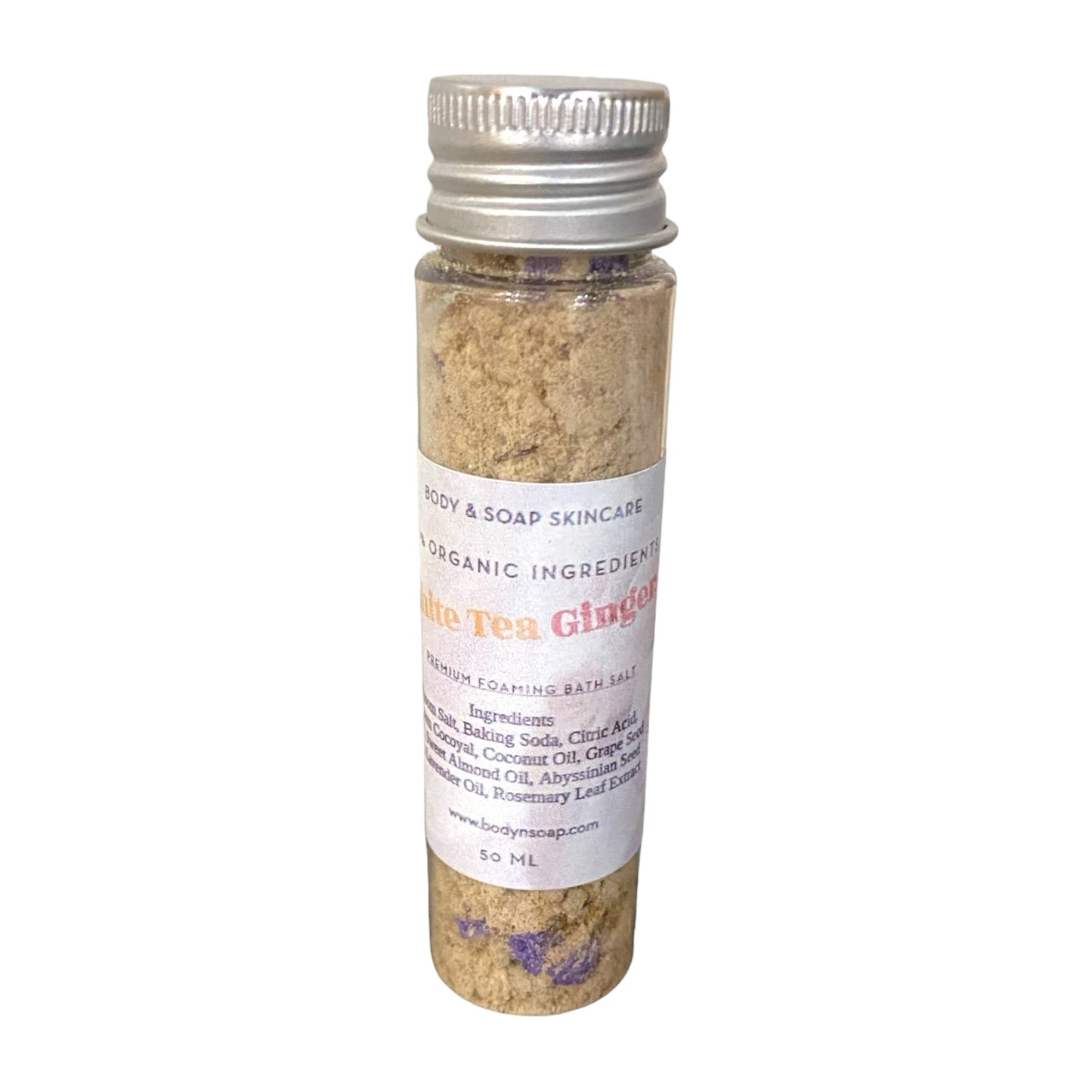 Premium Soaking Bath Salt: White Tea Ginger