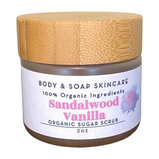 Organic Sugar Scrub: Sandalwood Vanilla