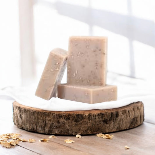 Organic Handmade Goat Milk Soap: Oatmeal Milk & Honey