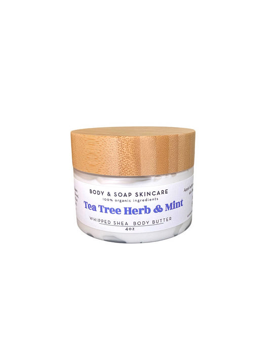 Whipped Shea Body Butter: Tea Tree Herb & Mint