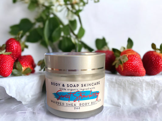Whipped Shea Body Butter: Sweet Strawberry