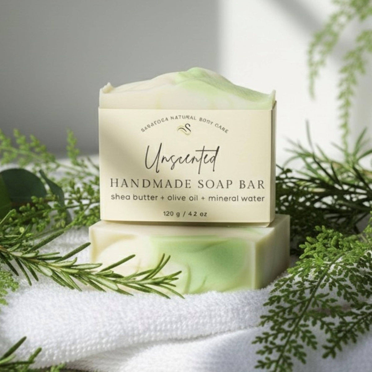 Unscented Handmade Soap Bar NATURAL VEGAN COLD PROCESS