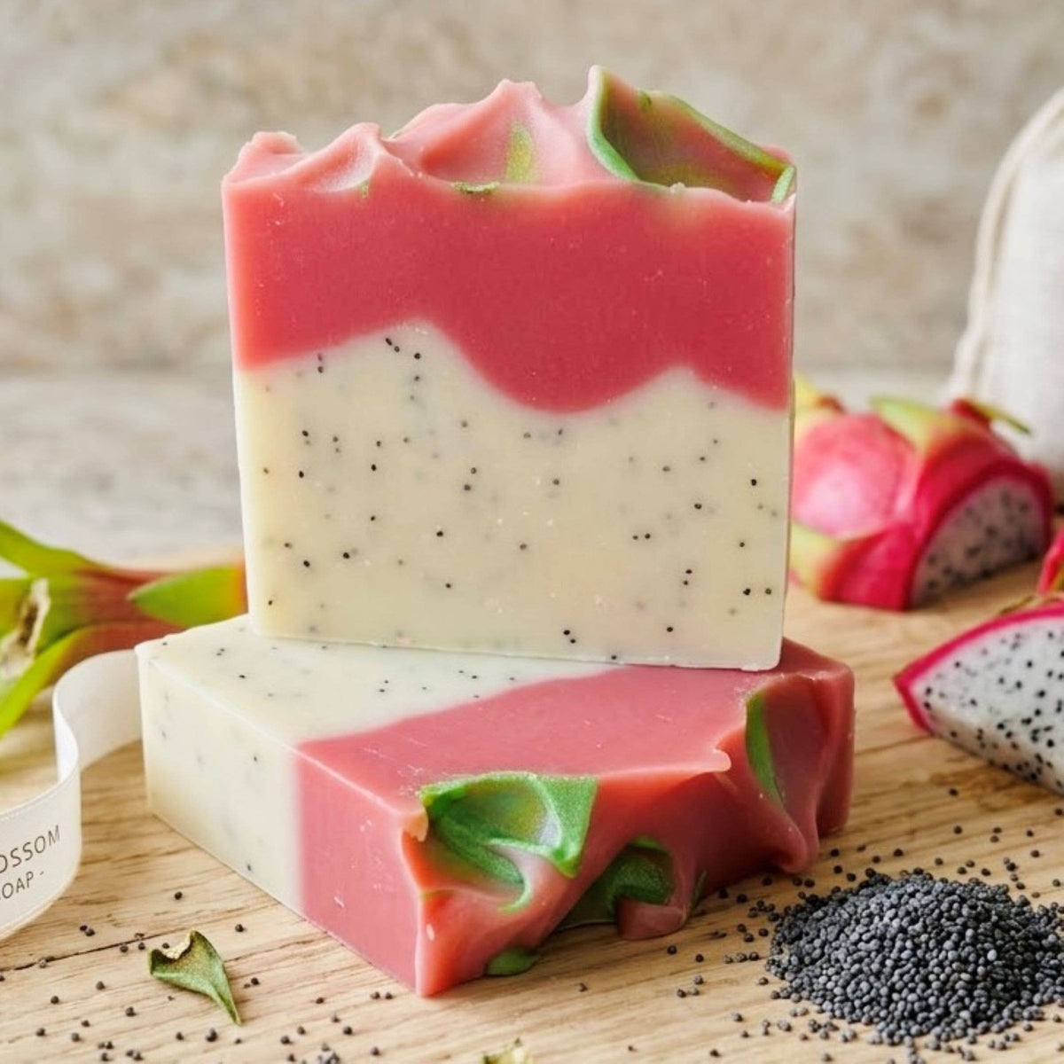 Dragonfruit Handmade Soap Bar VEGAN Cold Process Soap
