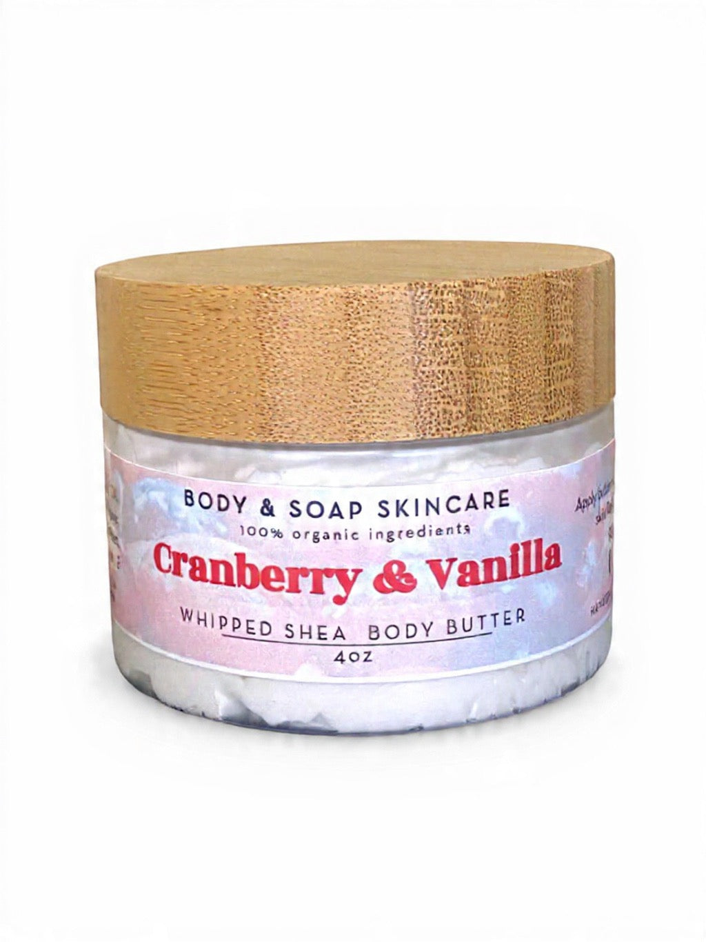 Whipped Shea Body Butter: Cranberry & Vanilla
