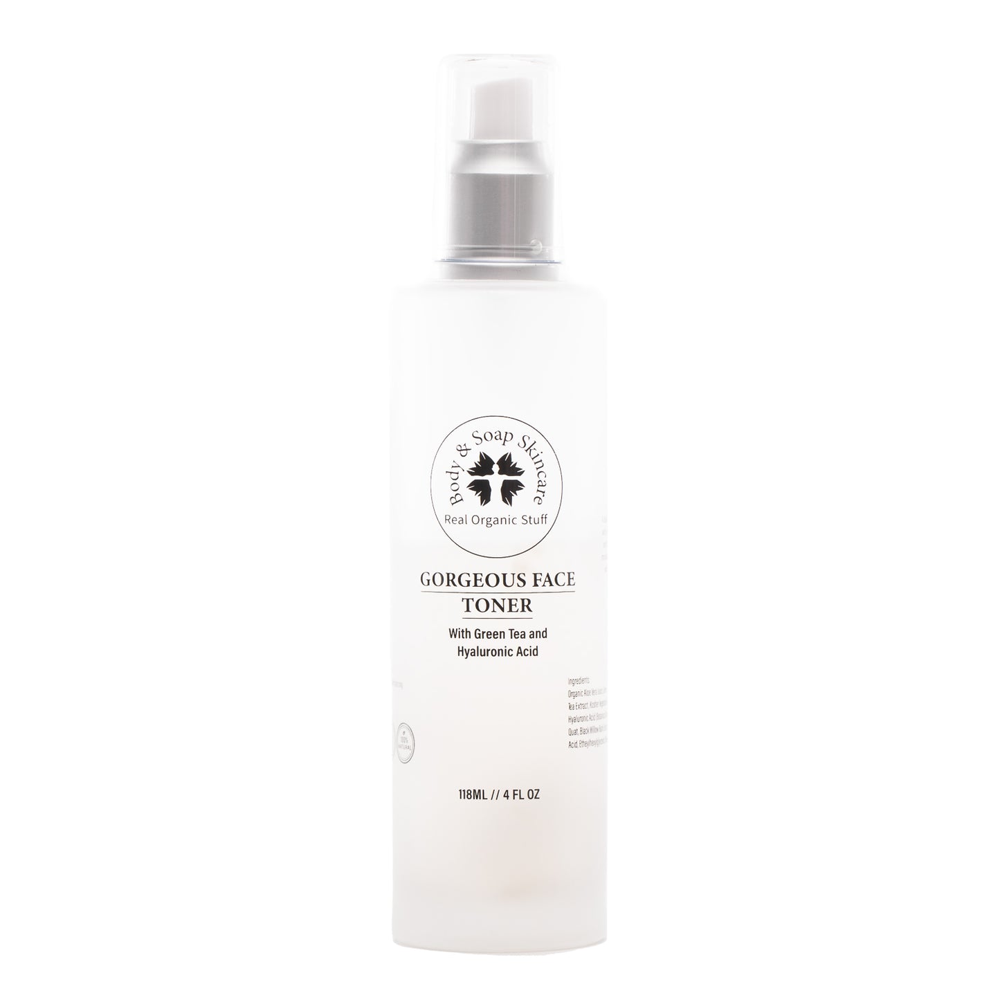 Gorgeous Face Facial Toner With Hyaluronic Acid And Green Tea - Body & Soap Skincare